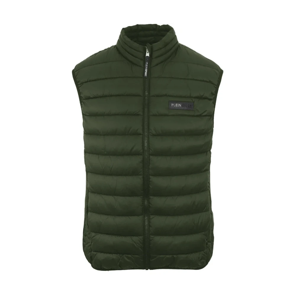 Plein Sport Sportieve Mouwloze Jas Green Heren