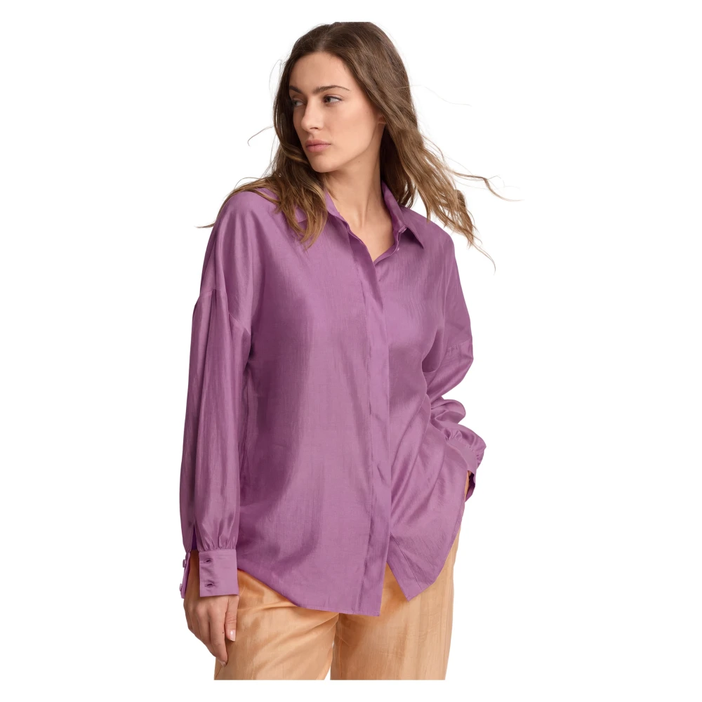 Kocca Purple All Occasion Long Sleeved Blouse - Female - Shirts - Xs - Blouses & Shirts