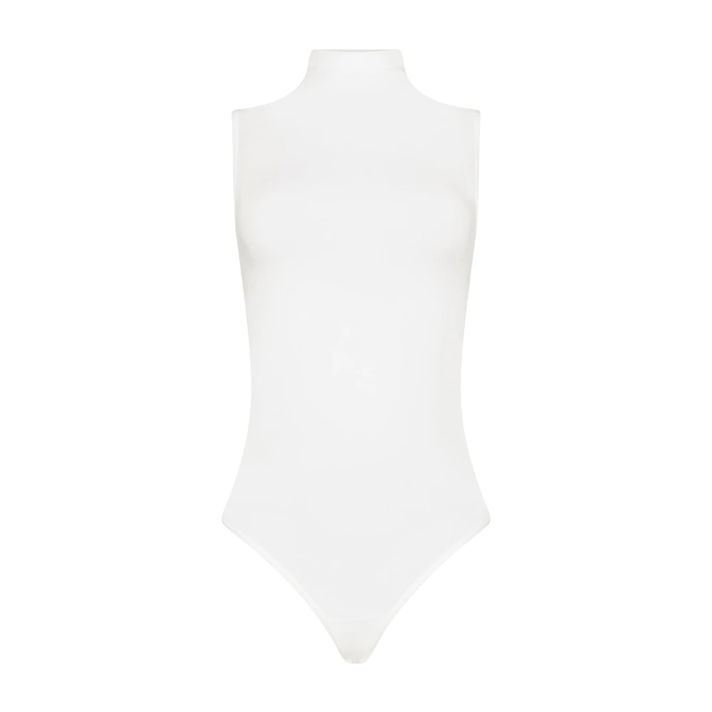 Wolford White Full-Body, Female, M, Viscose String Body