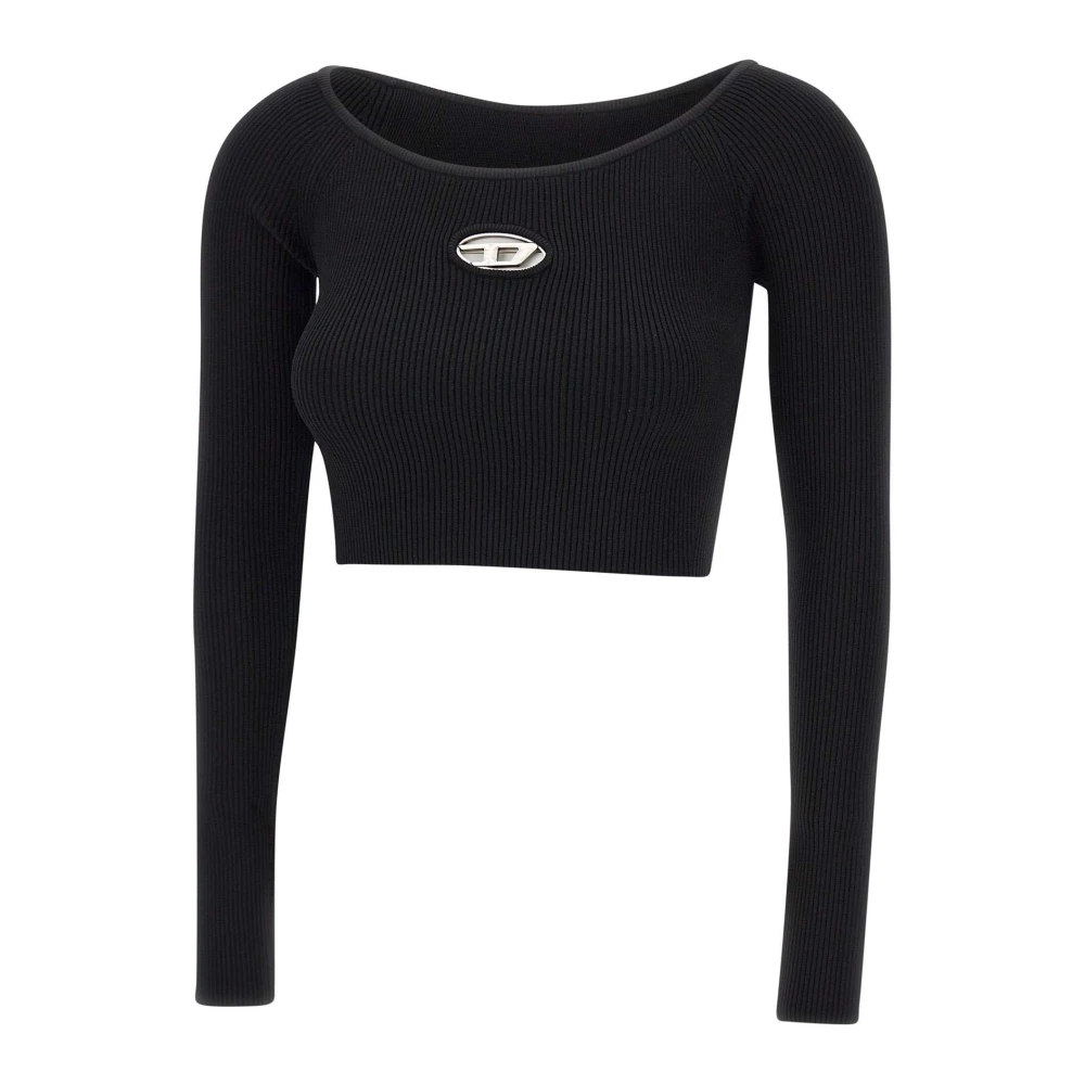 Diesel Zwarte Top Black Dames