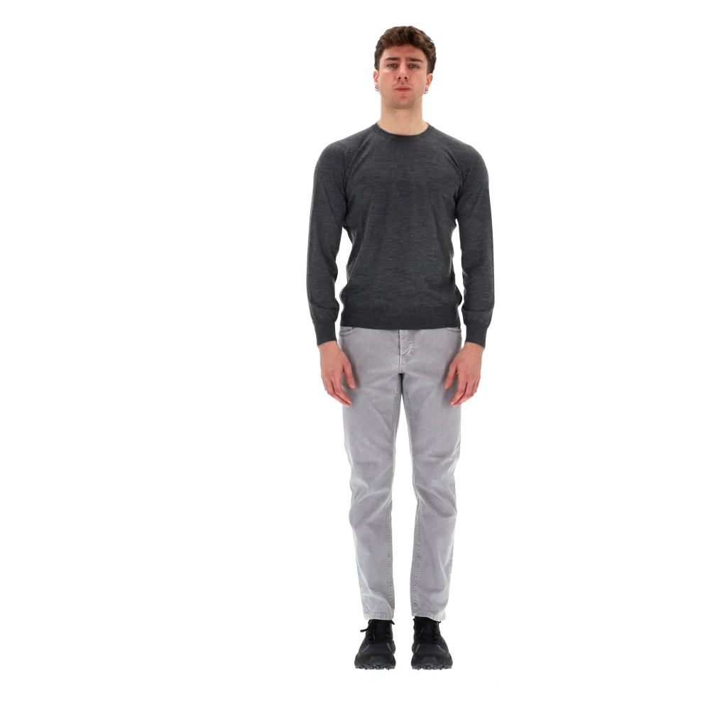 BRUNELLO CUCINELLI Kasjmierwollen Trui Grijs Gray Heren