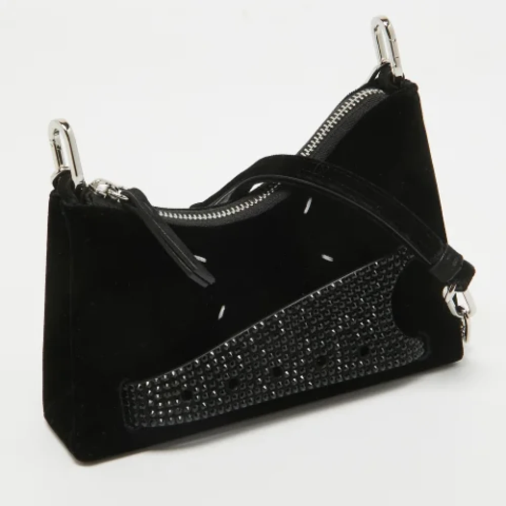 Maison Margiela Pre-owned Velvet shoulder-bags Black Dames