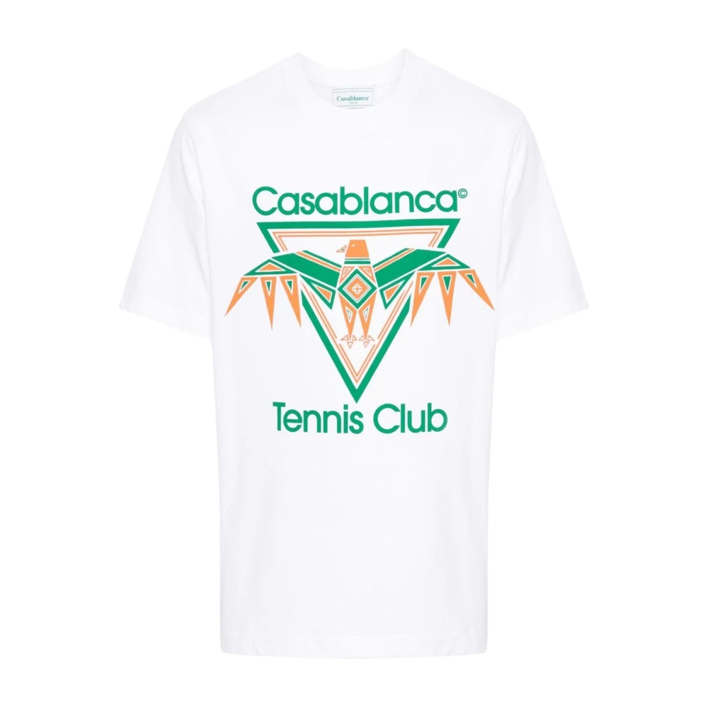 Casablanca Tennis Club T-shirt White Heren
