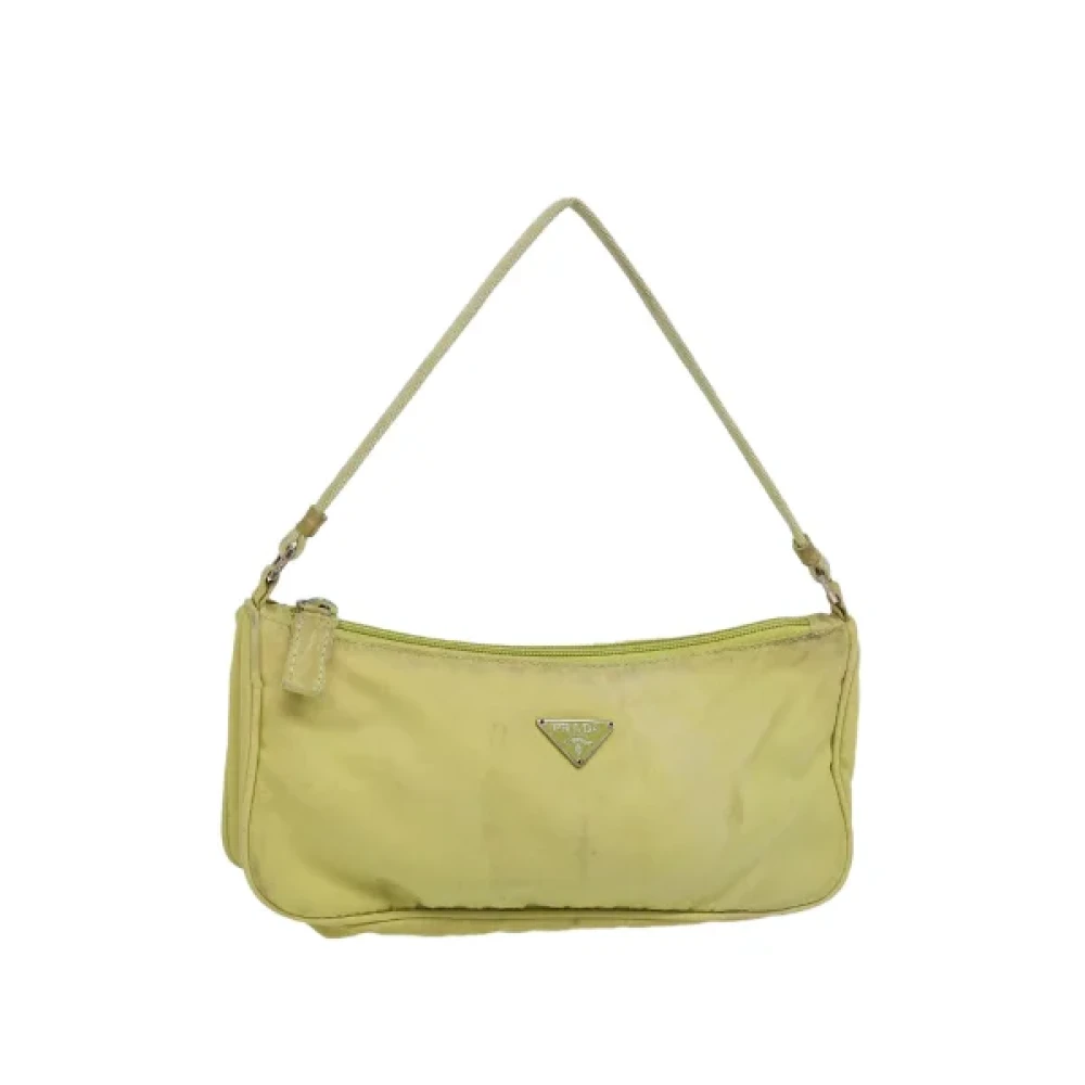 Prada Vintage Pre-owned Nylon prada-bags Yellow Dames