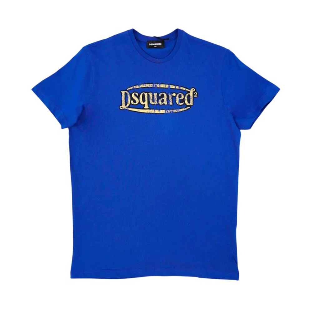 Dsquared2 Boys Blue Logo Print Short Sleeve T-Shirt - Kids Short Sleeve T-Shirts - 14 Y - Kids