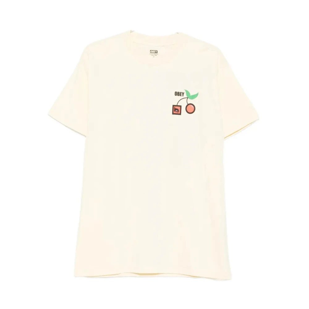 Obey Men's Beige T-Shirts, S, Alternative Lifestyles Tee