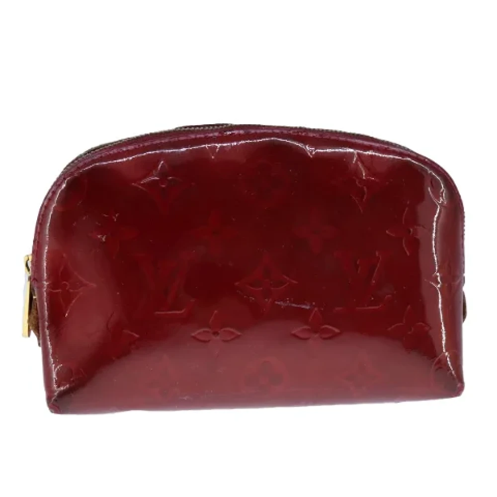 Louis Vuitton Vintage Pre-owned Leather pouches Red Dames