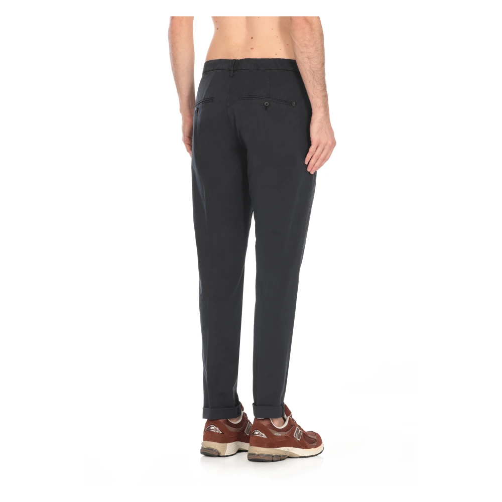 Dondup Blauwe Katoenen Broek met Zakken Blue Heren