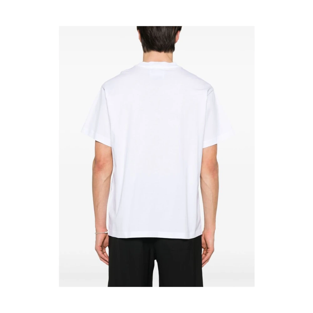 Versace Jeans Couture Witte Crew Neck Zak T-shirt White Heren