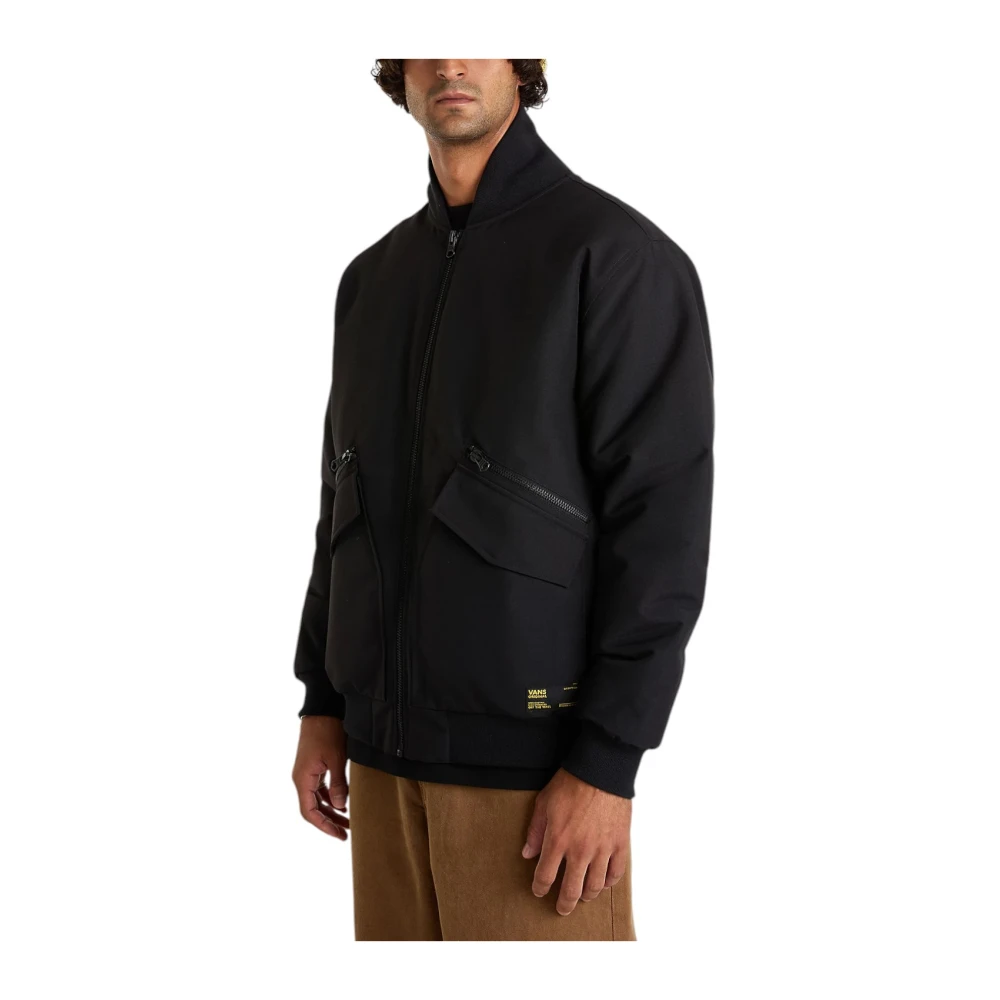 Vans Pufferjas met Ribgekraagd Black Heren