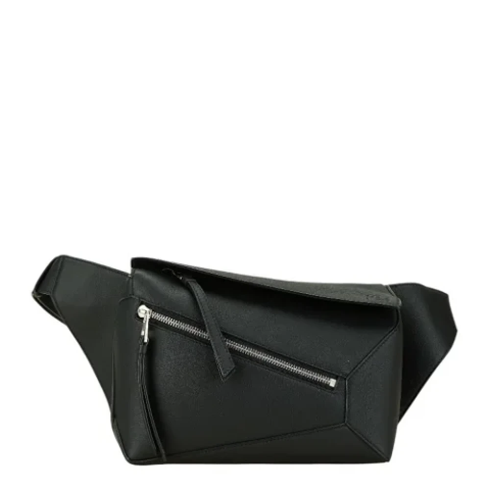 Loewe Pre-owned Leather crossbody-bags Black Dames