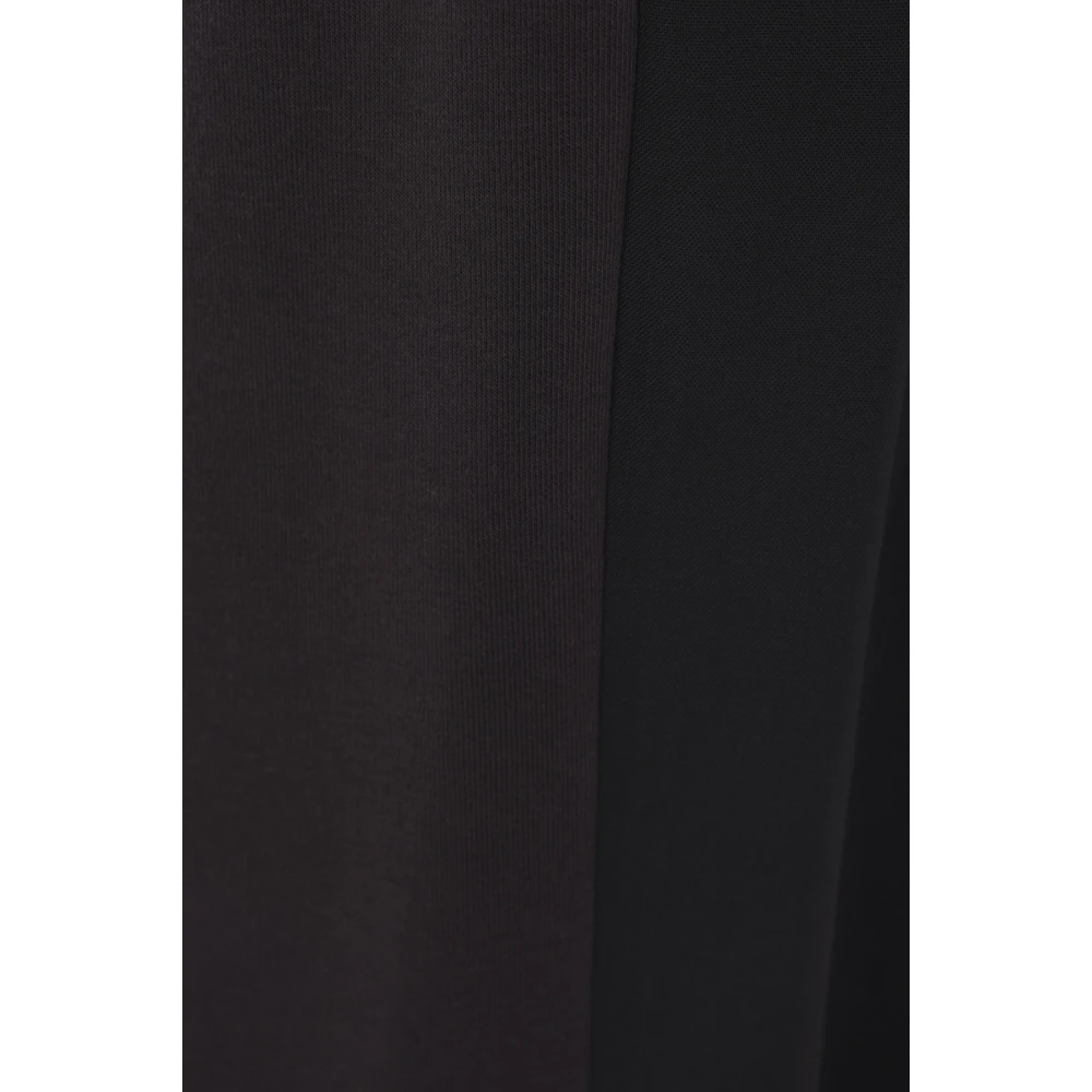 MM6 Maison Margiela Wolmix Shorts met Jersey Rug Black Heren