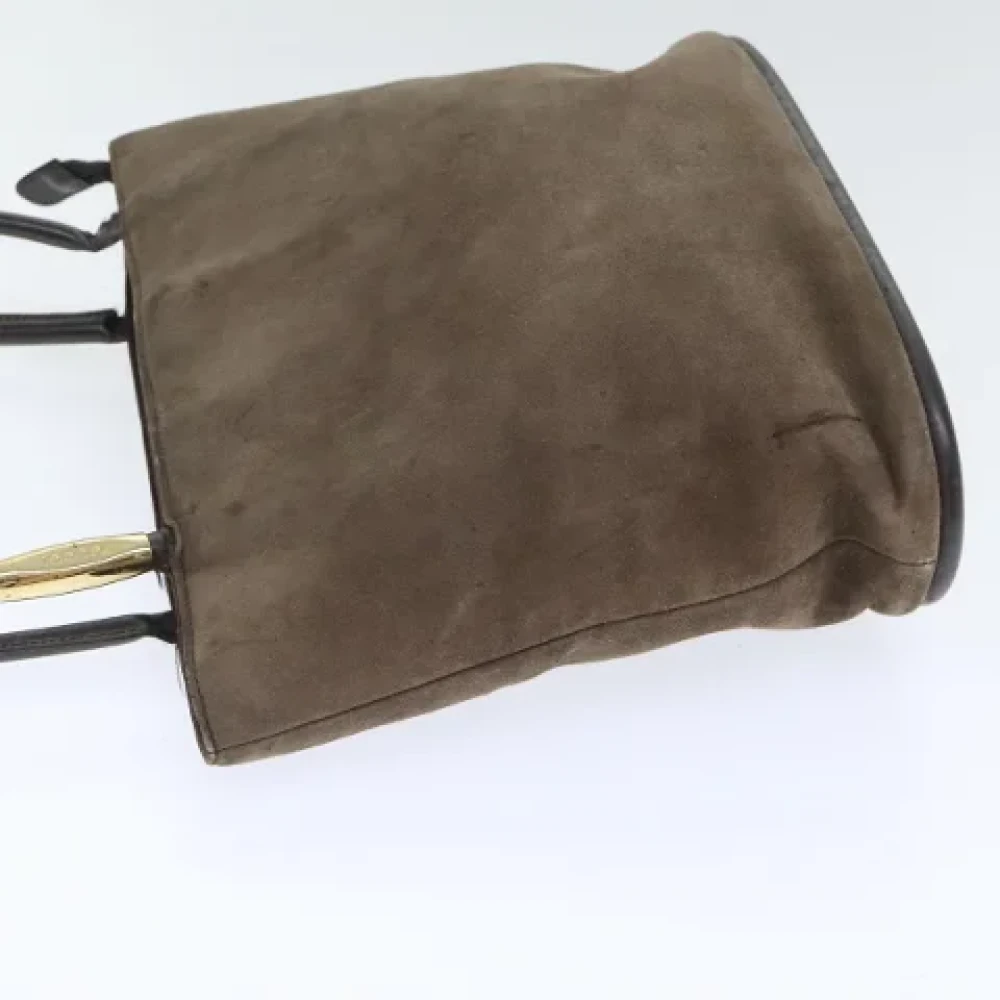 Gucci Vintage Pre-owned Suede gucci-bags Brown Dames