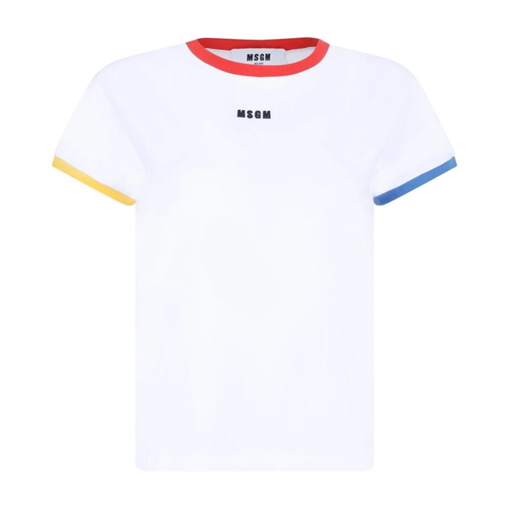 Msgm - Tops > T-Shirts - White - Msgm - Modalova