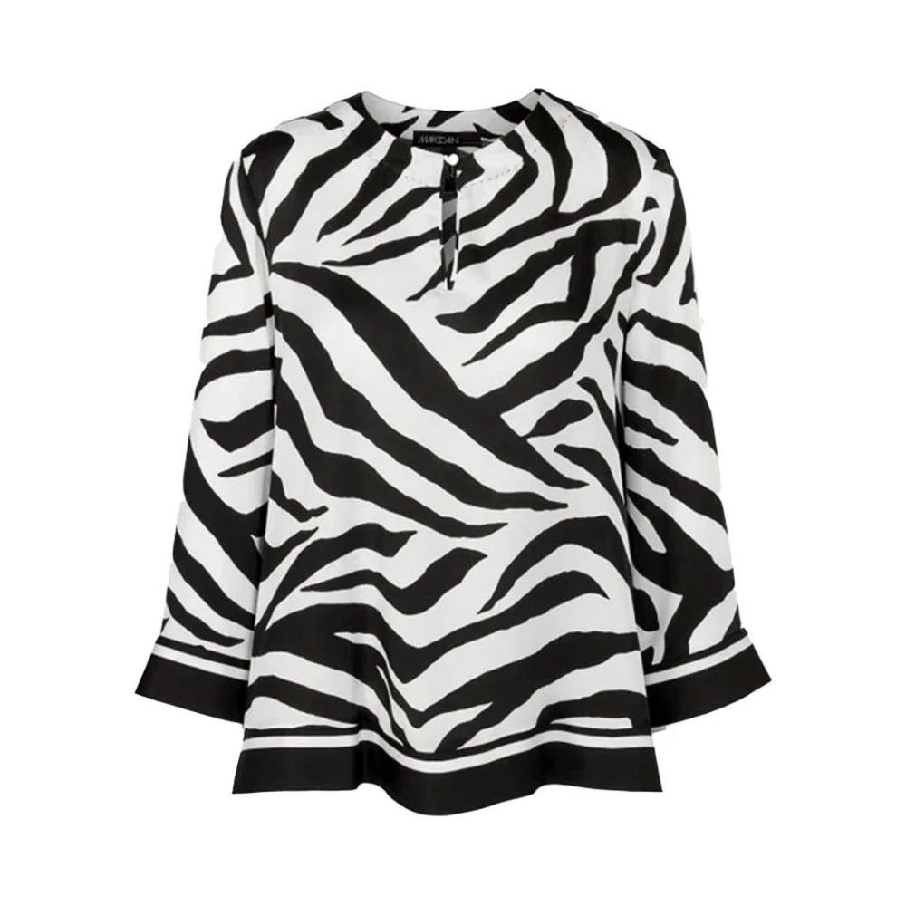 Tidløs Eleganse Bluse med Zebra Print | Marc Cain | Dame