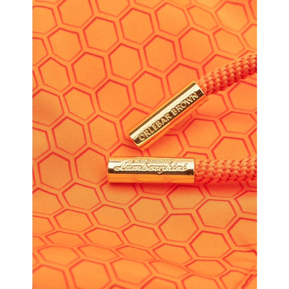 Orlebar Brown Hexagon Oranje Bulldog Zwembroek Orange Heren