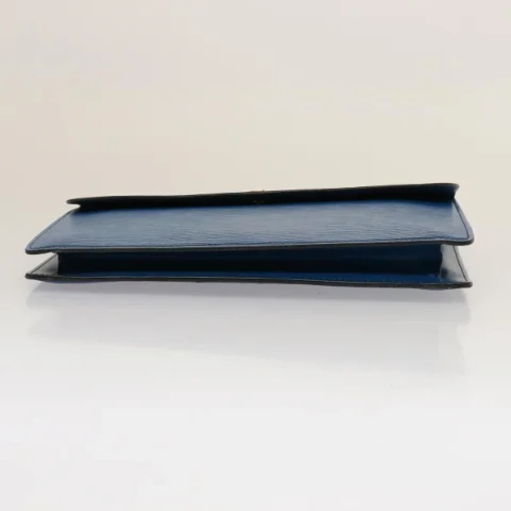 Louis Vuitton Vintage Pre-owned Leather clutches Blue Dames