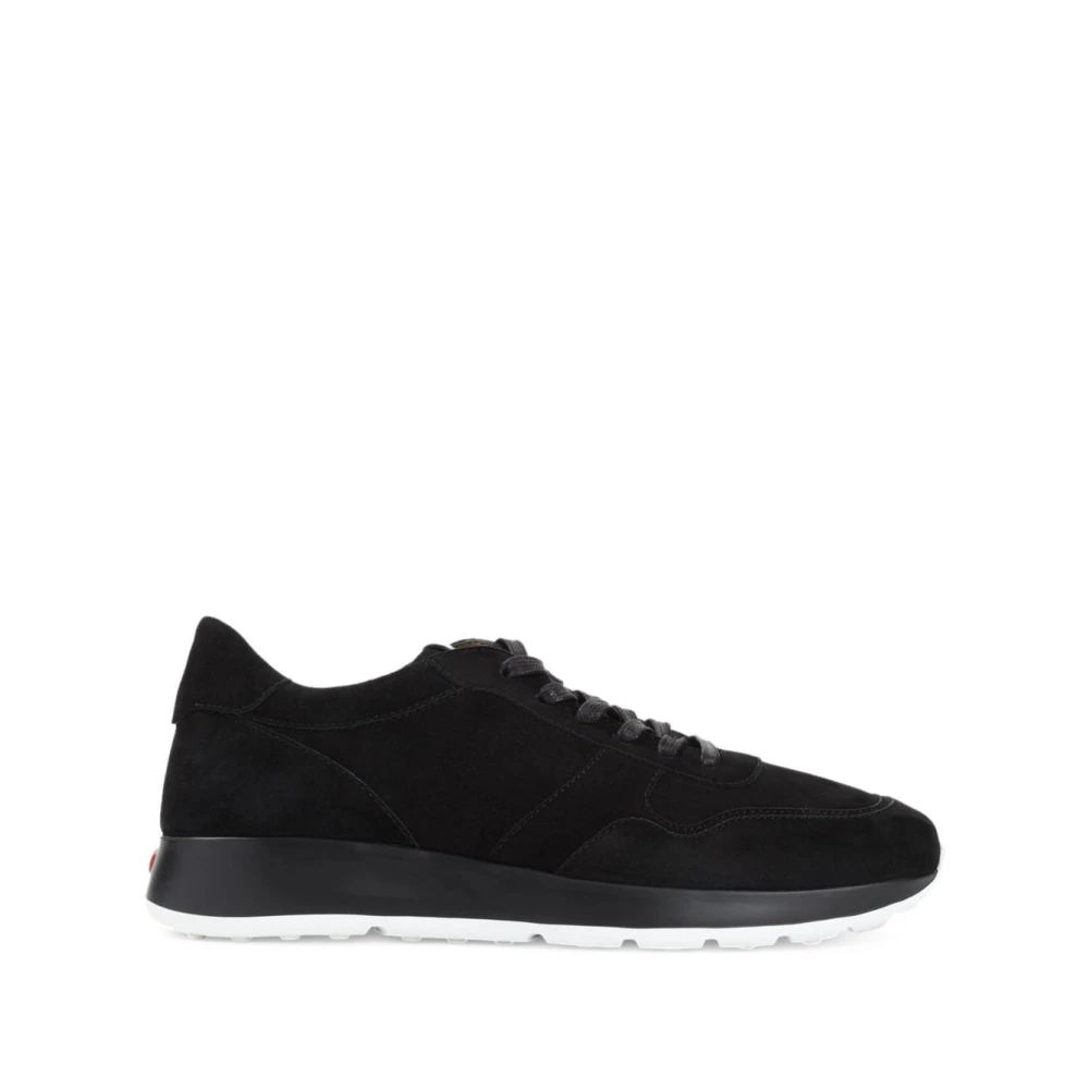 Tod’s Zwarte Veterschoenen Platte Rubberen Zool Heren Schoenen