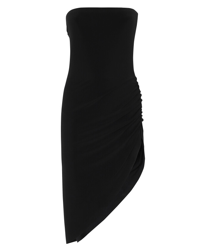 elegant-strapless-side-drape-dress