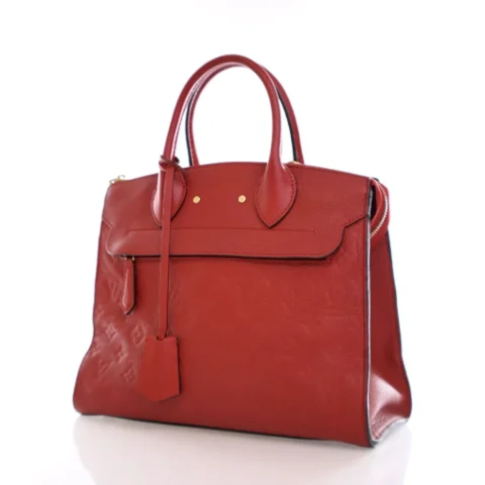 Louis Vuitton Vintage Pre-owned Leather handbags Red Dames