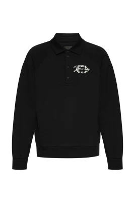 Svart Polo Sweatshirt Stilfull Brodyr