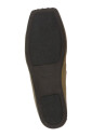 chaussures-plates-en-cuir-vert-a-bout-carre