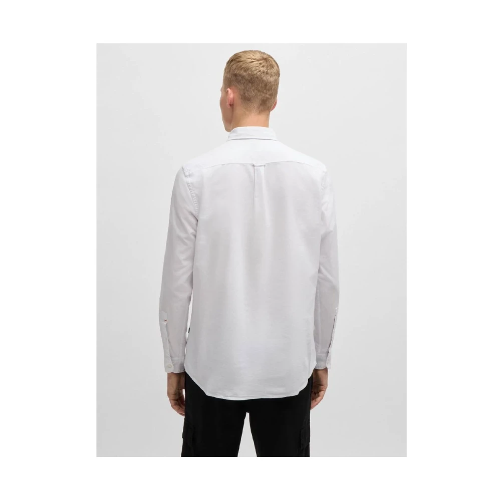 Boss Orange Stijlvolle Shirt voor Mannen White Heren