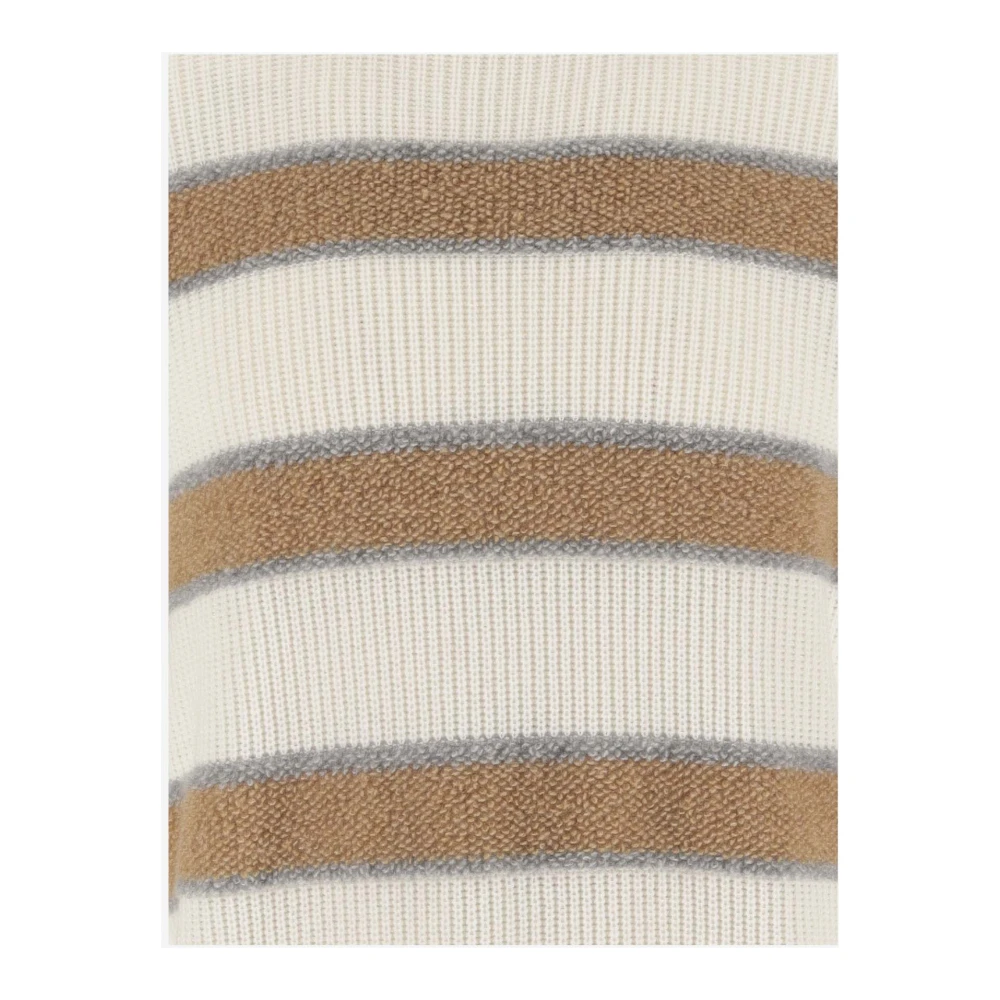 Malo Gestreepte Cashmere Crew Neck Sweater Multicolor Heren