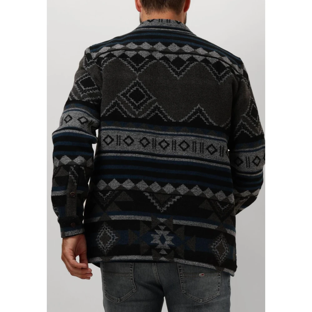 Anerkjendt Grijs Geruit Overshirt Casual Stijl Gray Heren