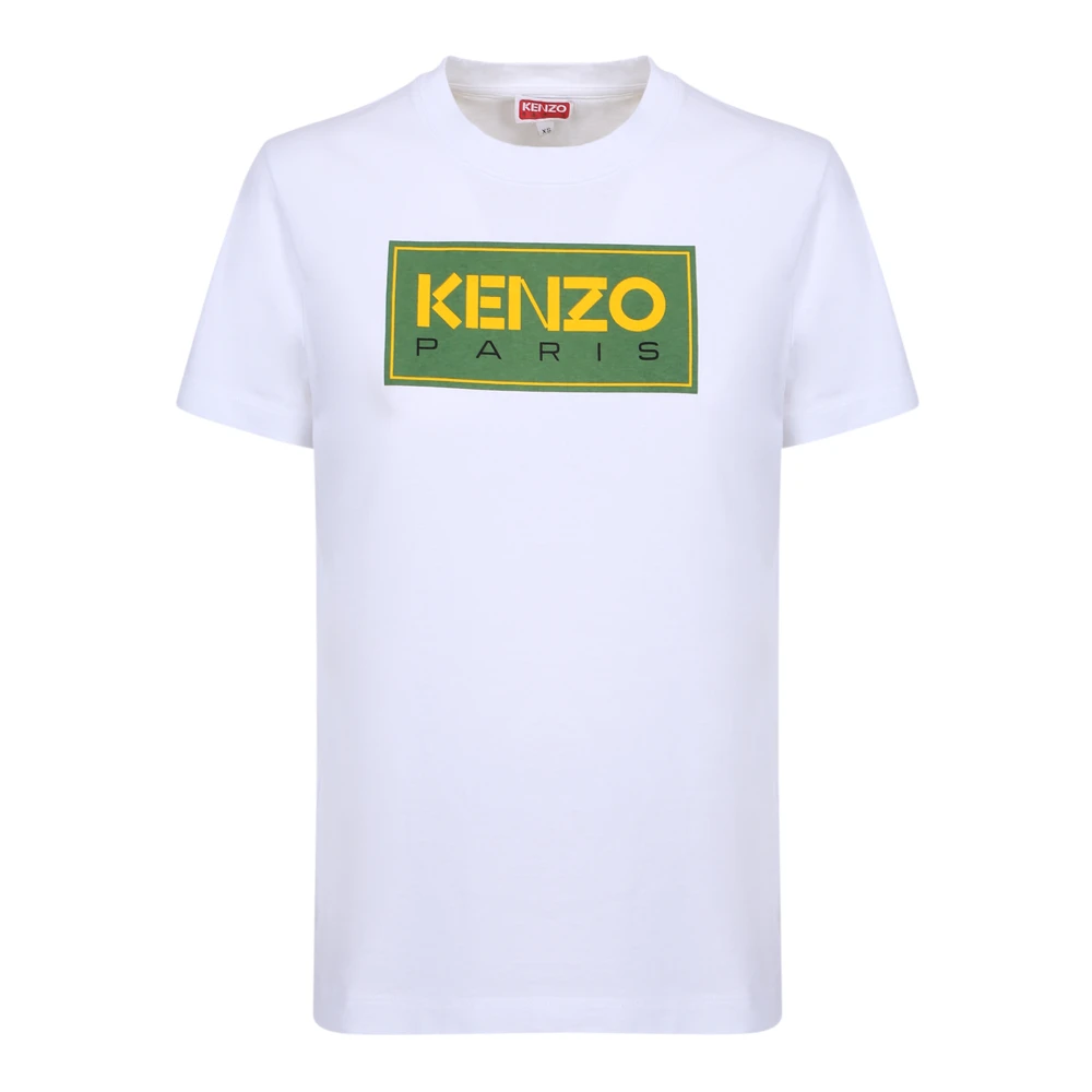 Kenzo T-shirt med djärv logotyp White, Dam