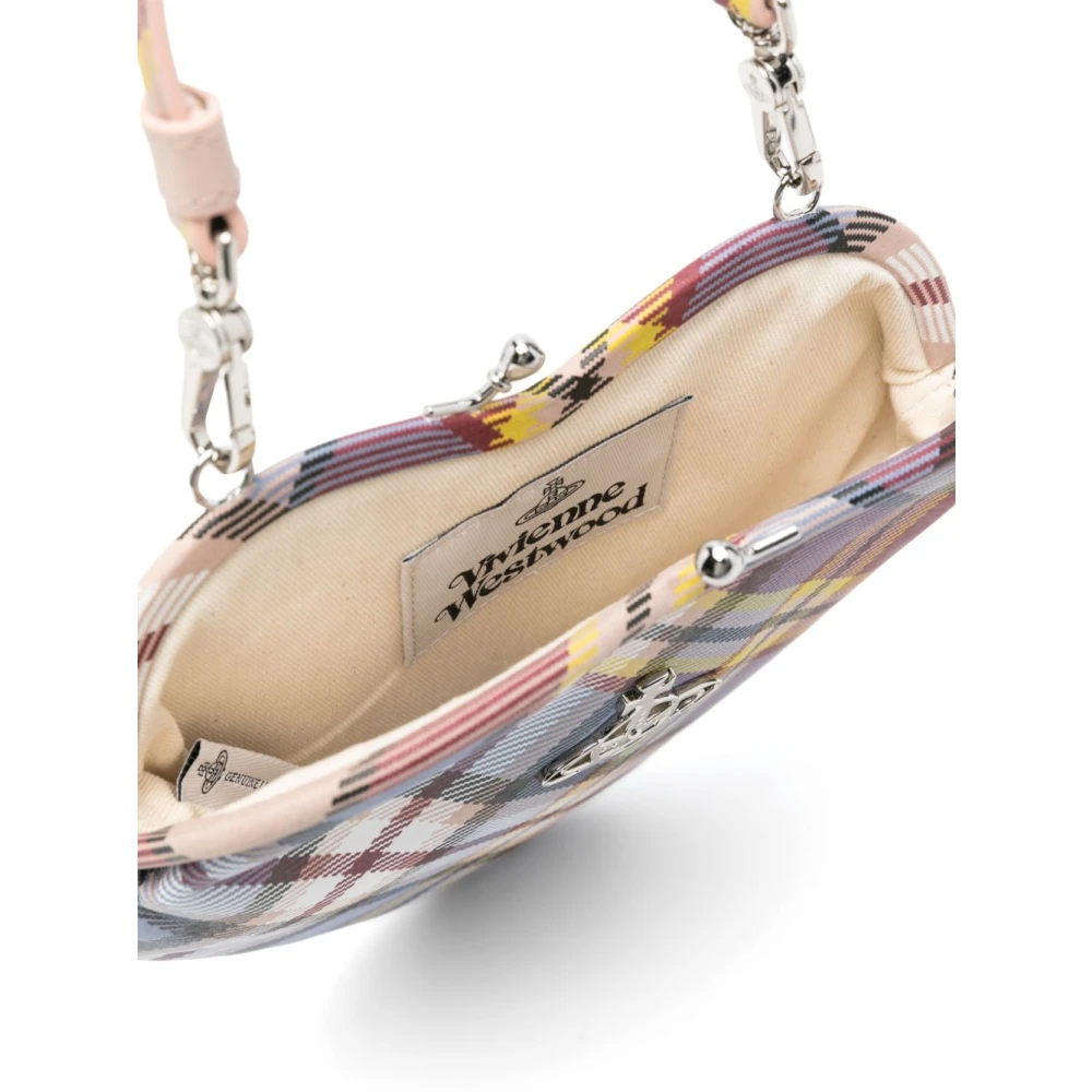Vivienne Westwood Stijlvol Beige Kiss-Lock Schoudertas Multicolor Dames