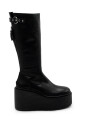 bottes-compensees-stripy-en-noir