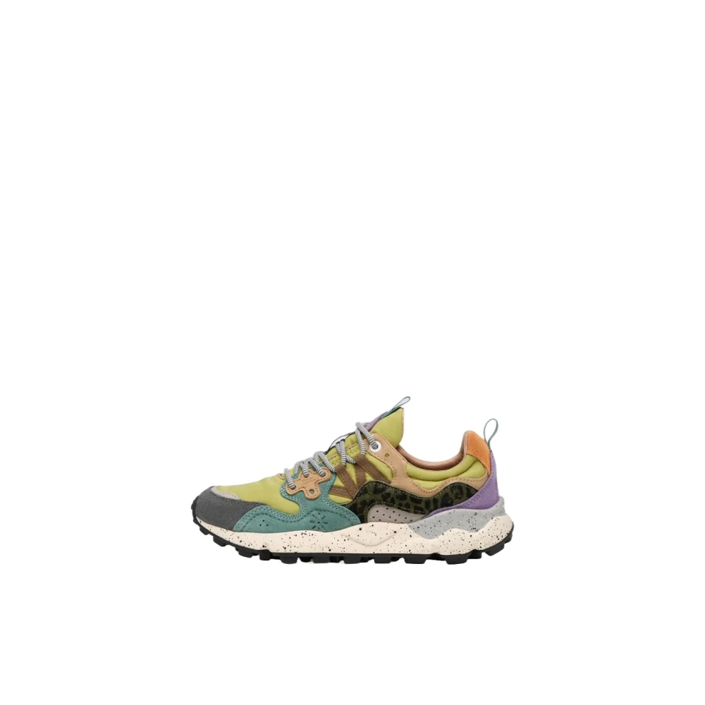 Flower Mountain Women's Green Yamano 3 Sneakers