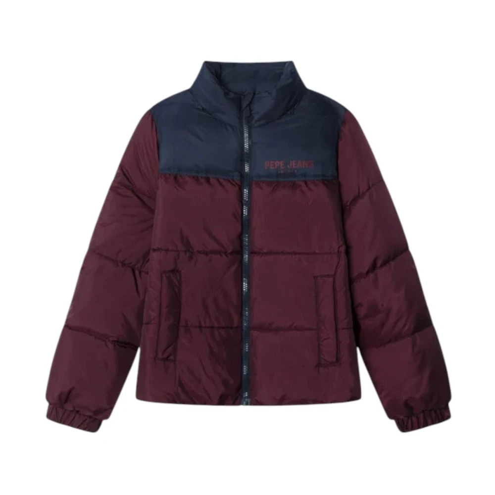Pepe Jeans Boys Purple Winter Jackets, 12 Y, Cash Jacket