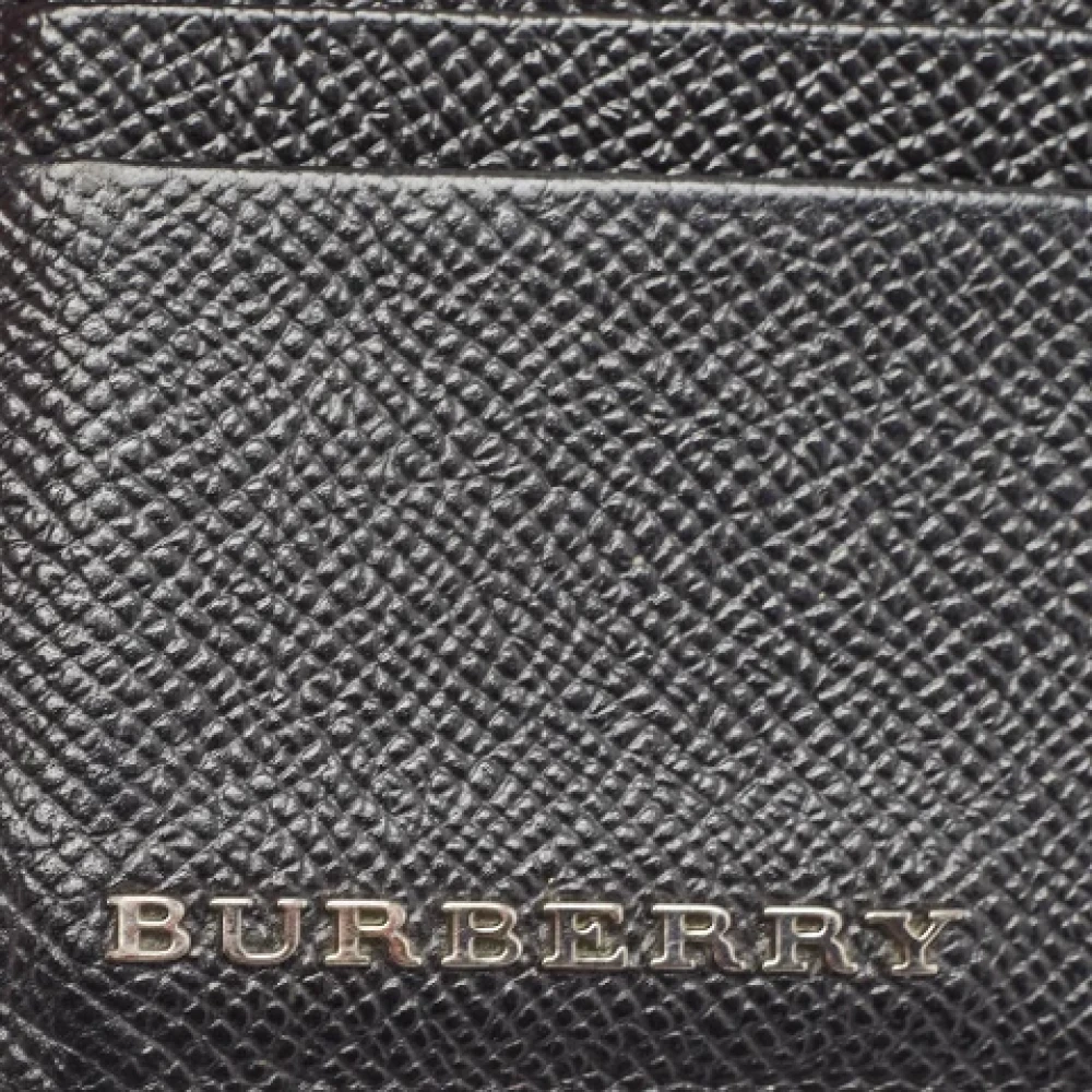 Burberry Vintage Pre-owned Leather wallets Black Heren