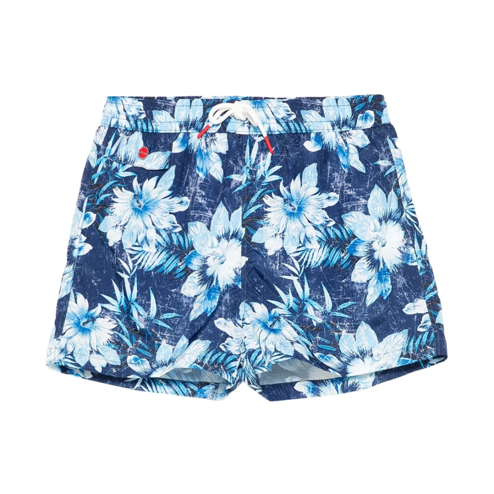 Kiton Blauwe Strandkleding voor Mannen Blue Heren