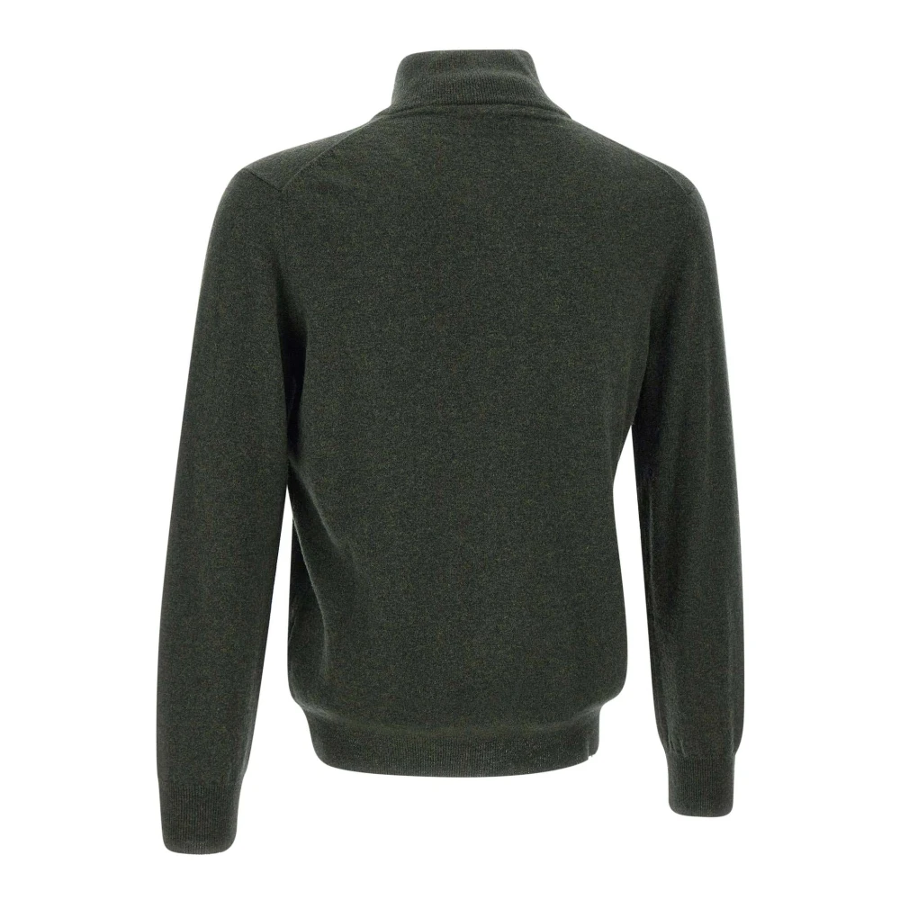 Kangra Groene Merinowol Vest Met Rits Green Heren