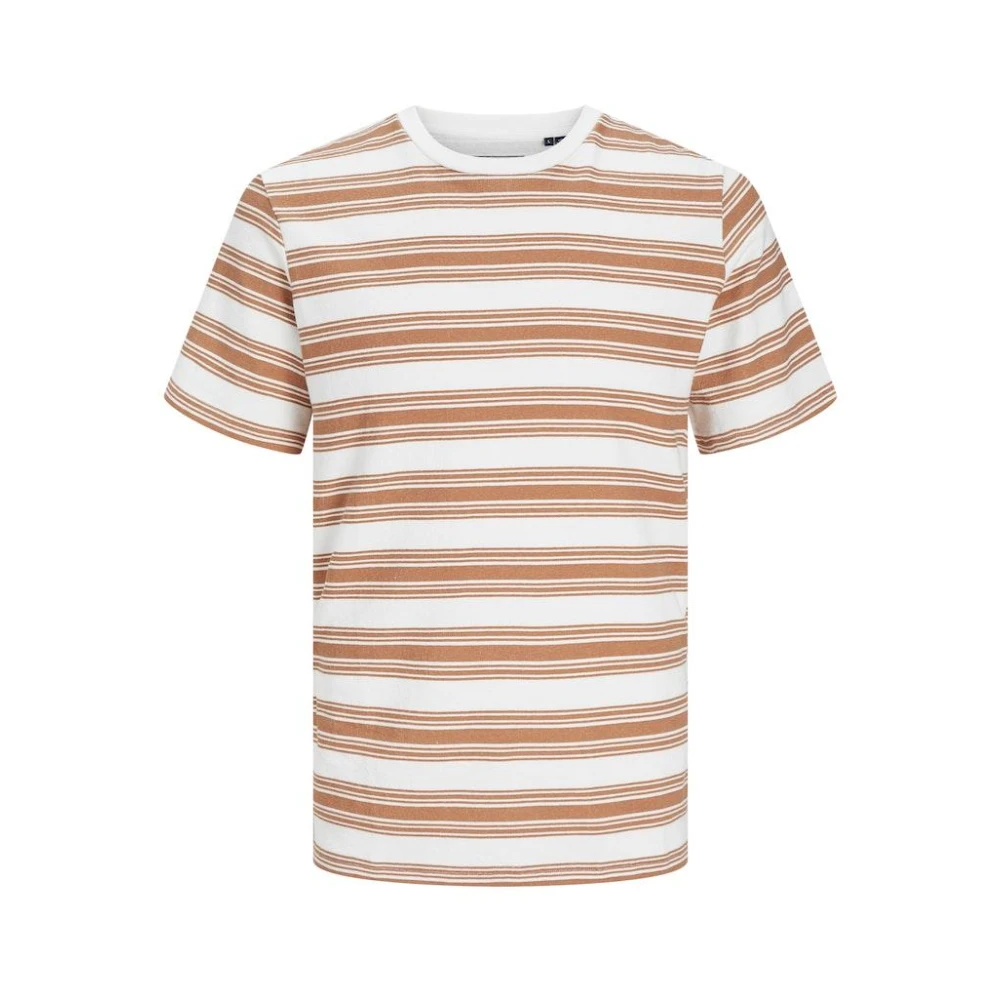 Jack & jones Gestreept SS Tee Sunburn CLOUD Dancer Multicolor Heren