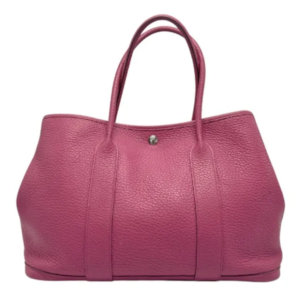 Hermès Vintage Pre-owned Leather handbags Pink Dames
