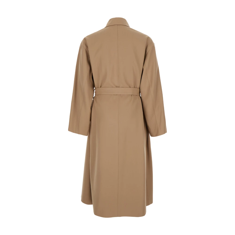 Jil Sander Beige Wollen Trenchcoat Beige Heren