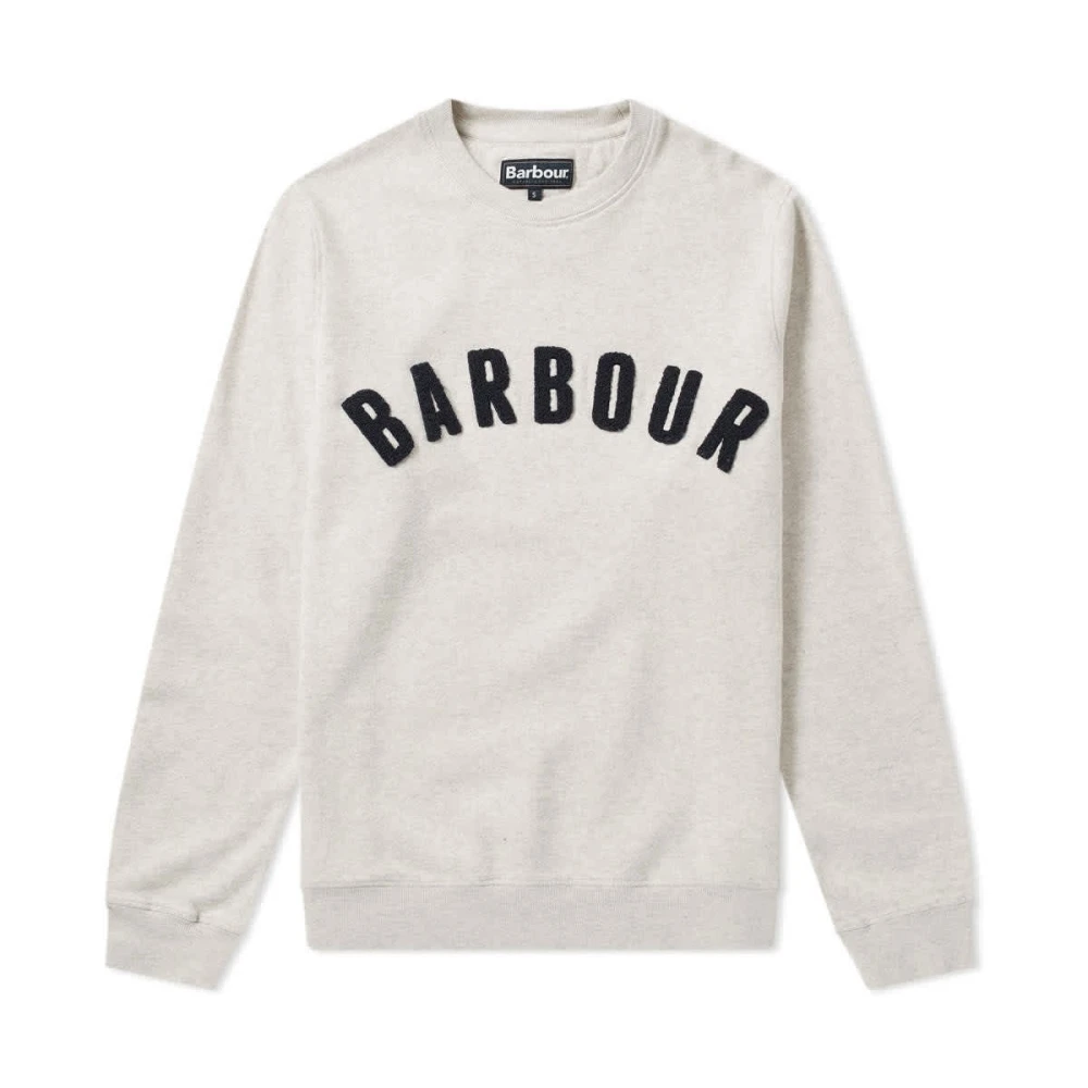 Barbour Prep Logo Crew Tröja Beige Herr