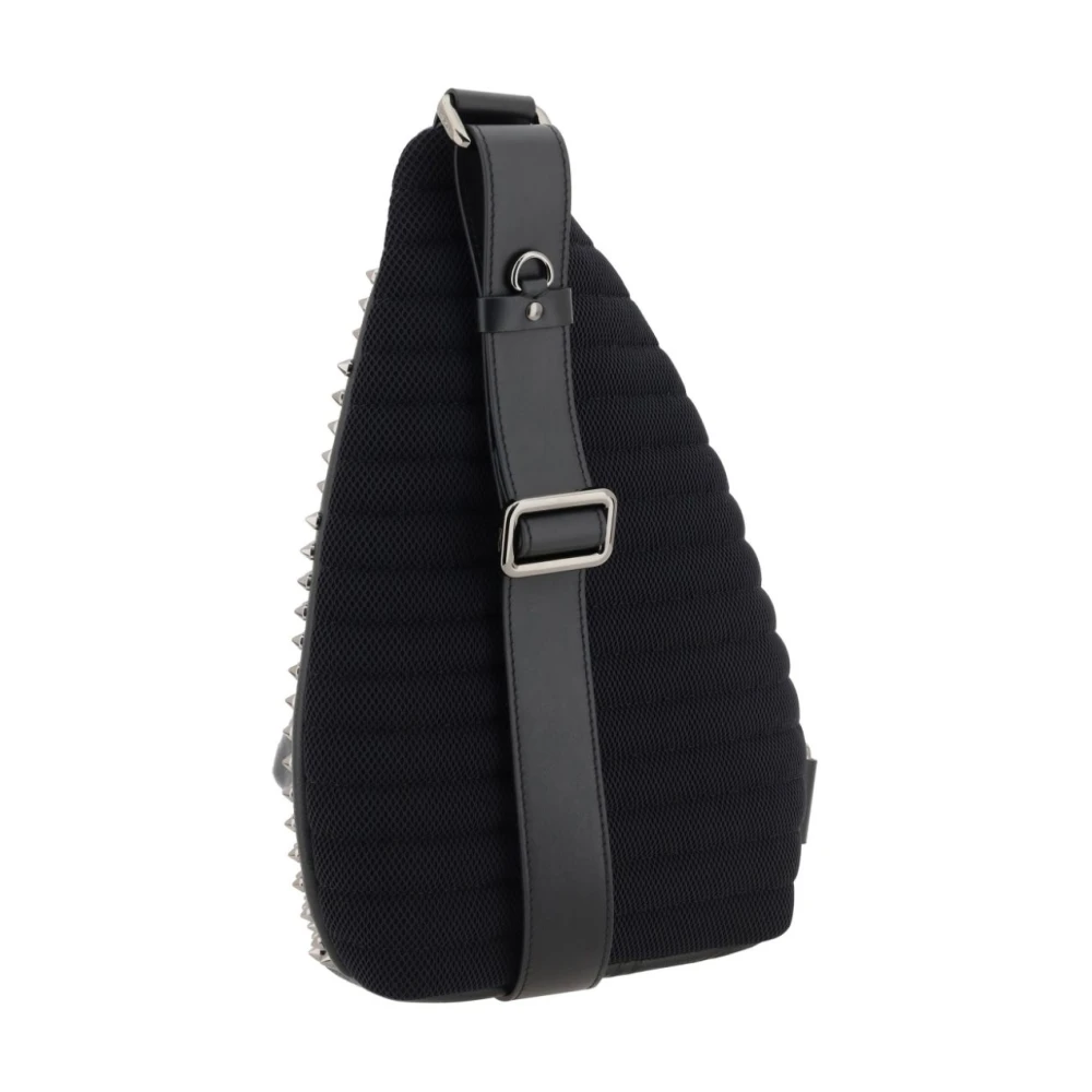 Christian Louboutin Zwarte kalfsleren tas met ruthenium hardware Black Heren