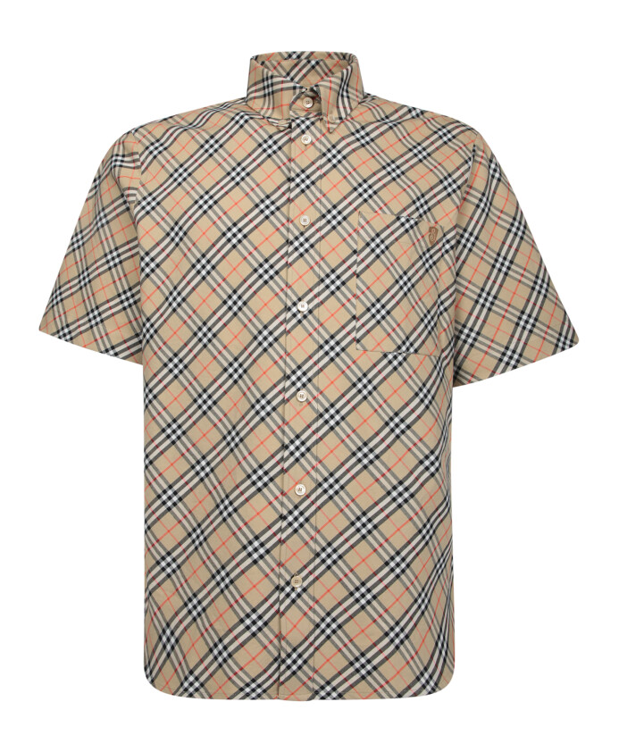 checkered-short-sleeve-casual-shirt