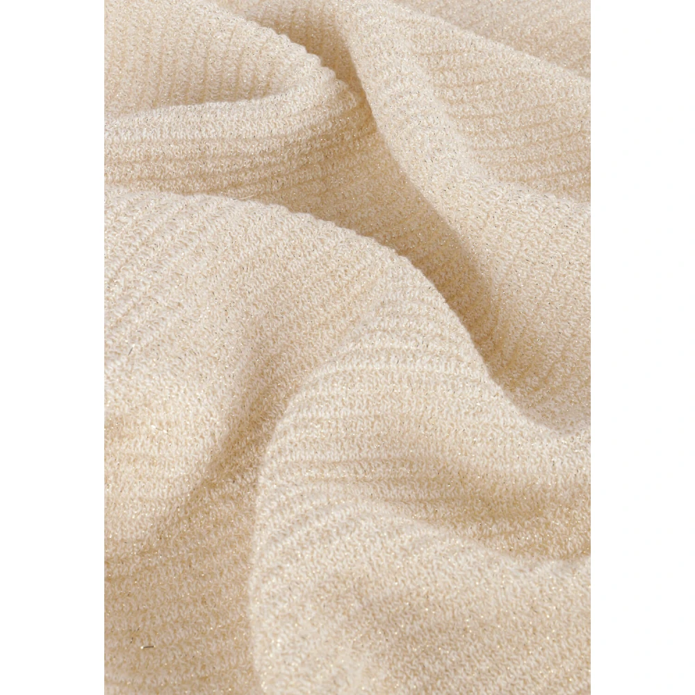 Nukus Batwing Pullover Lurex Sweater Beige Dames