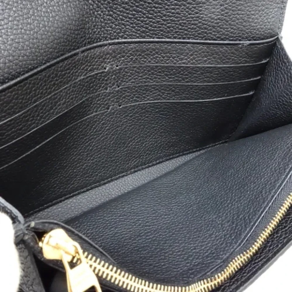 Louis Vuitton Vintage Pre-owned Leather wallets Black Dames