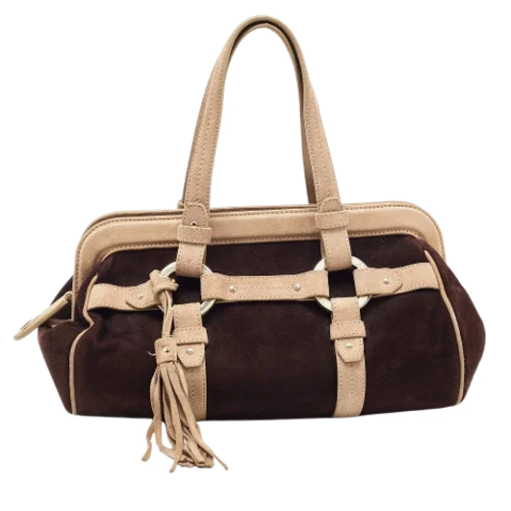 Bally Pre-owned Suede shoulder-bags Brown Dames