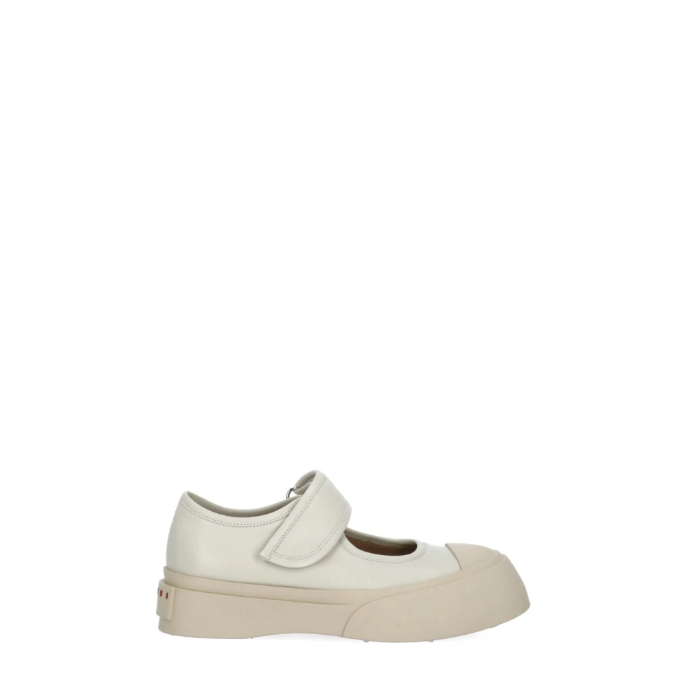 Marni Women's Beige Flat Shoes, 5 Uk, Mary Jane Sneaker