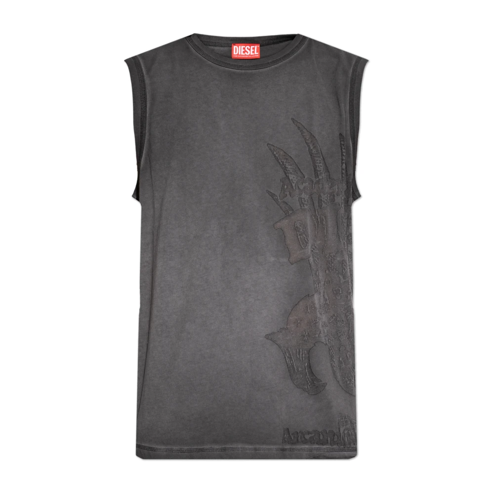 Diesel T Rawbisco Sleeveless Top Homme Tops Gris L