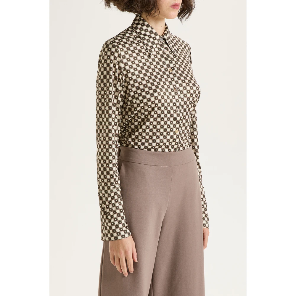 Maliparmi Micro Maze Shirt Gray Dames