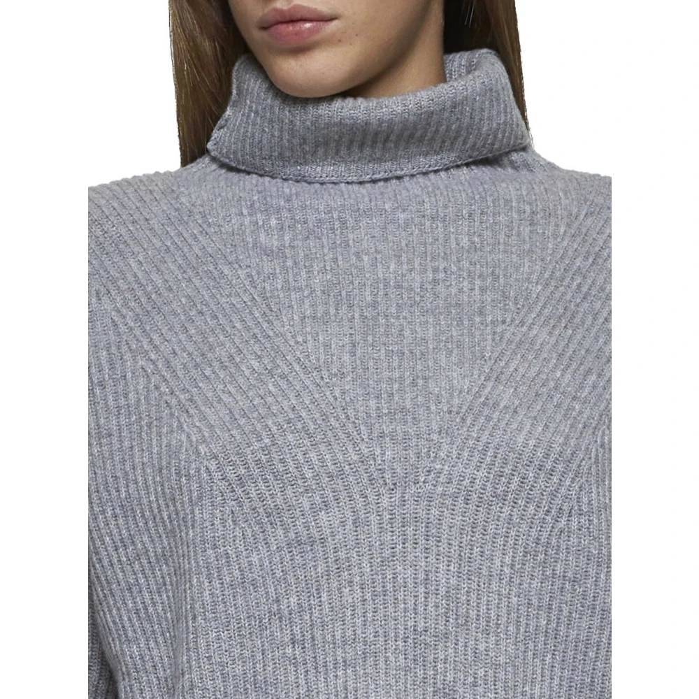 Max Mara Studio Golia Coltrui Trui Licht Grijs Gray Dames